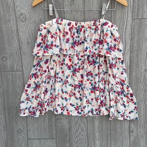 Sienna Sky Floral Off Shoulder Bell Sleeve Blouse